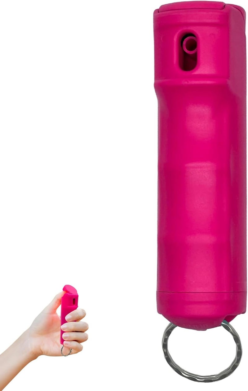 Fury Fliptop Hardshell Pepper Spray, 12ft Range, UV Dye Identifier, Police Strength, Made in USA, Stylish Multicolor, Self Defense, Safety Gear, Quick Access Flip Top - Image 1
